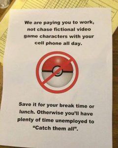 pokemon go work