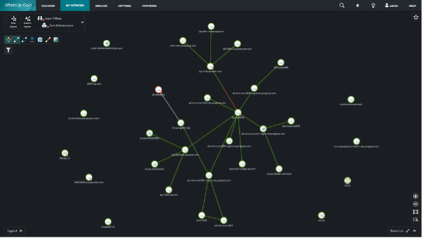 Dark topology map