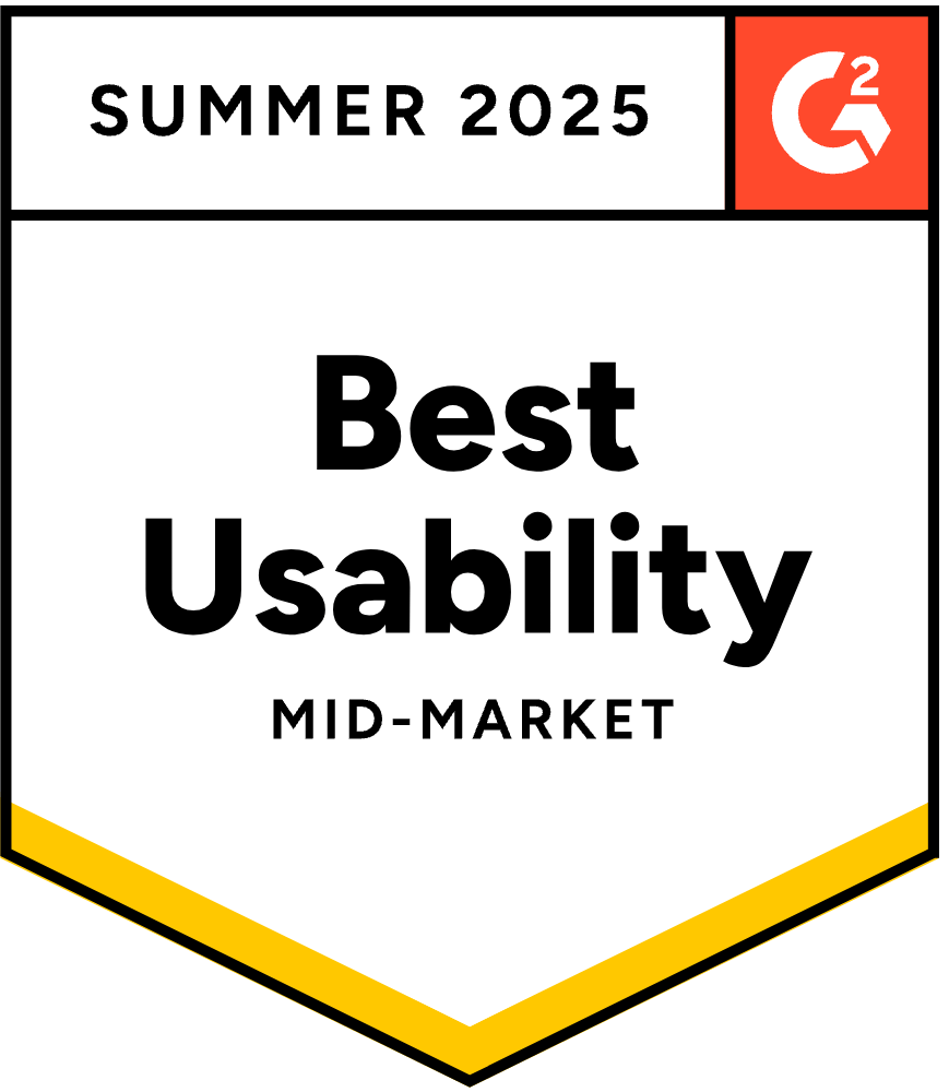 Best Usability Mid-Market Summer 2025
