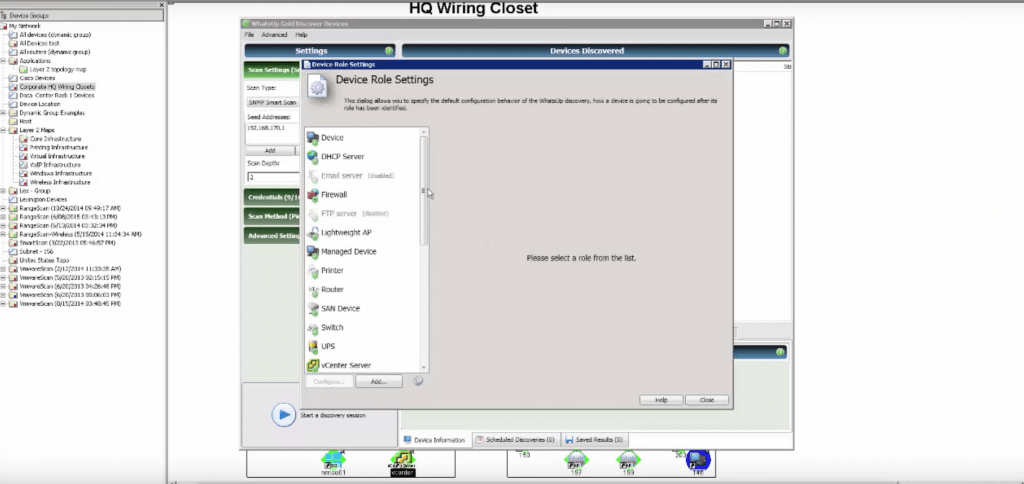 Setting Up Device Roles in WhatsUp Gold