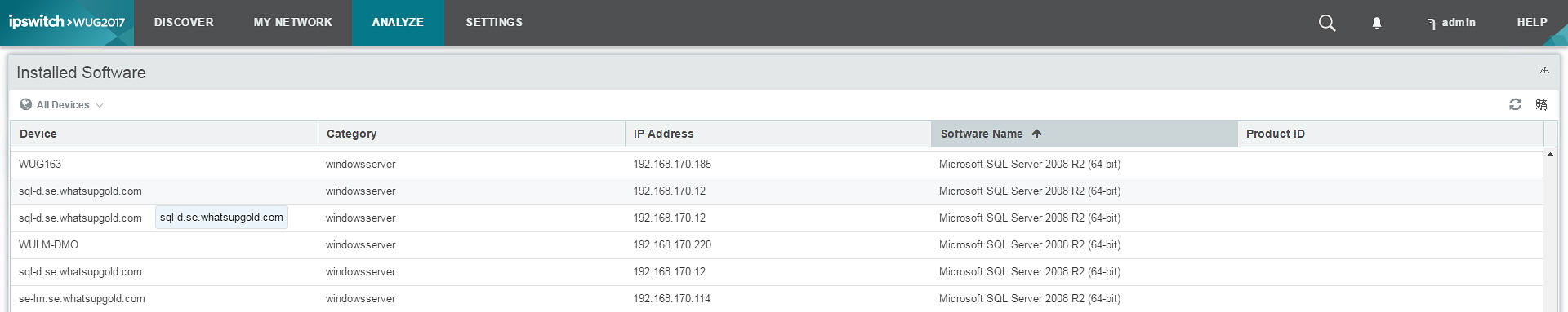 network inventory